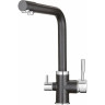 Комплект кухонный смеситель GRANULA GR-2015 чёрный + фильтр Granula 2015 CHEPHYII+AKC-002